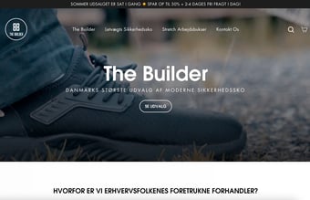 Webshop med salg af sikkerhedssko - Omsat for +261.000,- kr. - Dropshipping webshop med 2-4 dages levering