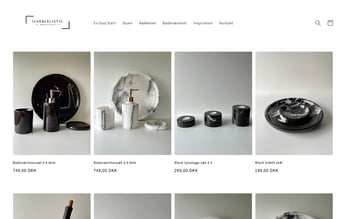 Webshop med marmor boligdekorationer