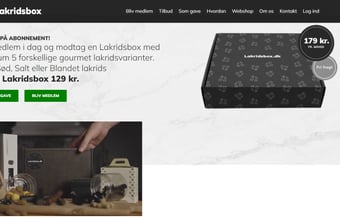 Danmarks største online Lakridsbutik - fast cashflow hver måned 