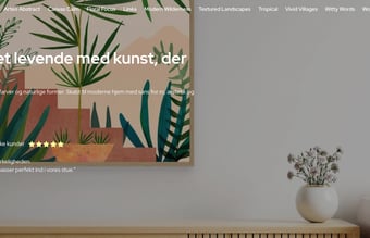 Attraktiv plakatwebshop med automatiseret lager 