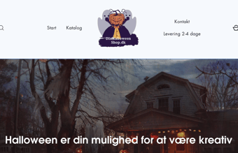 Webshop med halloween produkter - Dropshipping med 2-4 dages levering 