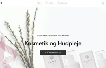 Webshop med skønhedsprodukter 
