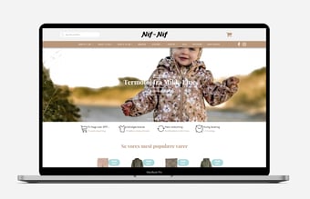 Woocommerce/Wordpress webshop Nif-Nif - lavet til børnetøj. 