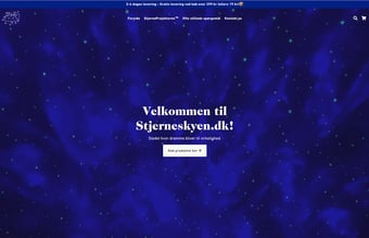 Stjerneskyen.dk - Dropshipping webshop med leverandør i EU med 2-4 dages leveringstid