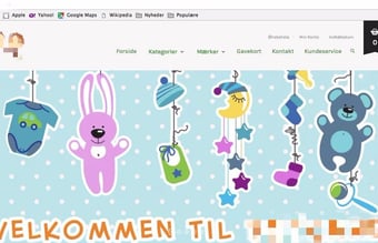 Webshop med økologisk baby - og børne legetøj