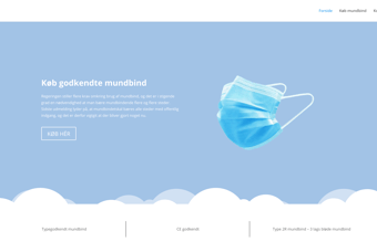 Køreklar og optimeret mundbind webshop lavet i WooCommerce