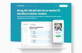 [SaaS virksomhed] Tid er penge - Behandlere sparer begge dele med Nordiums booking- og administrationssoftware.