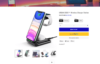 Urbandockstore.com - Webshop ready to make money by selling Wireless chargers and more