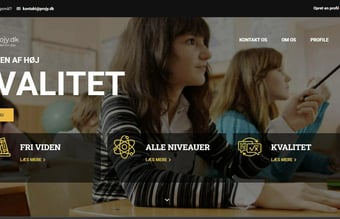 Projy.dk Elegant multi-underviser kursus platform med tilhørende domæne