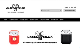 Casecover.dk - Webshop med salg af tilbehør til Airpods