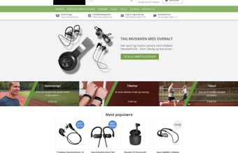 Webshop med sports høretelefoner - Over 4.500.000 kroner i omsætning