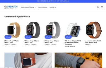 Dansk Apple Watch tilbehør webshop - 25.000+ kr. i Omsætning
