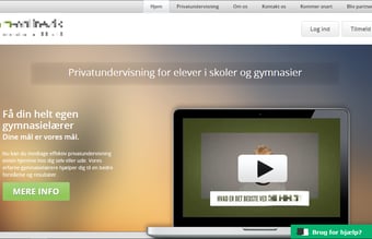 Platform til lektiehjælp og undervisning, fuldt SEO optimeret med 4.000 unikke visninger månedligt.
