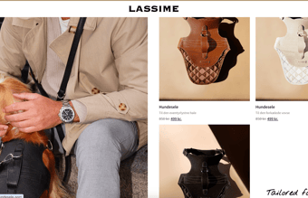 Webshop & lager af luksus hundeseler/snore