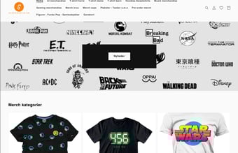 Flot merch webshop fra oktober 2021 med god organisk trafik sælges