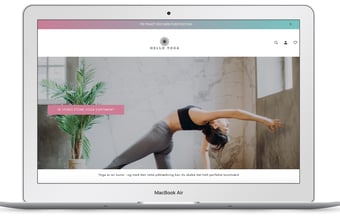 Køreklar Yoga-webshop med lækre produkter