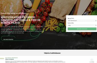 To Affiliate websites indenfor måltidskasser & mad til døren - Omsat for +90.000 kr. de sidste 2,5 år