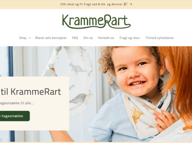 KrammeRart - blandselv hagesmække til børn
