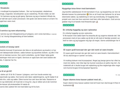 Webshop med salg af komplette DIY projekter - Omsætning: 122.000 DKK (boxe og events)