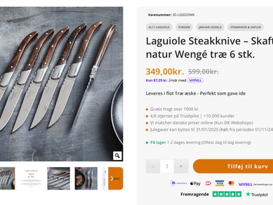 Veletableret webshop med stabil millionomsætning, loyal kundekreds og stort vækstpotentiale