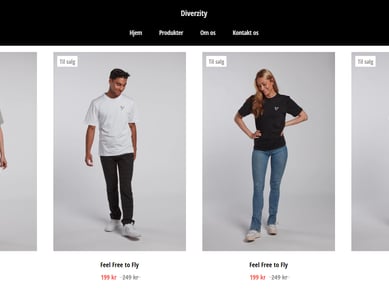 Diverzity - Tøjbrand til salg - inventar og varelager inkluderet