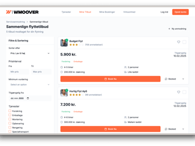 Goflyt.dk – AI-drevet platform, der gør flyttetilbud lynhurtige og 100% automatiserede
