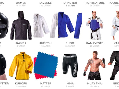 Webshop med salg af karate udstyr - Omsætning 50.000 kr. 