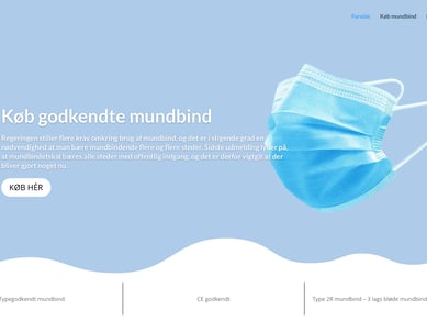 Køreklar og optimeret mundbind-webshop