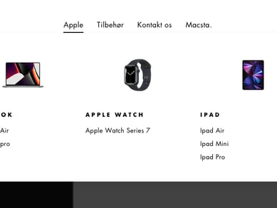 Køreklar webshop med dropshipping af Apple Produkter med Dansk leverendør! Macsta.dk 
