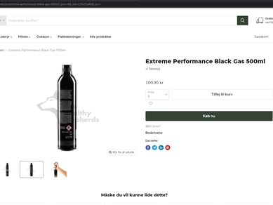 Webshop med salg af Airsoft, Outdoor og Milsim grej sælges