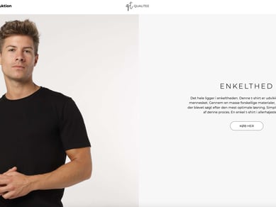 Fuld funktionel webshop til salg - Online salg af kvalitets t-shirts - Bæredygtig leverandør i Portugal 