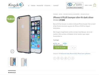 iking.dk - Webshop med mobiludstyr og gadgets-  B2C aftaler og personaleaftaler
