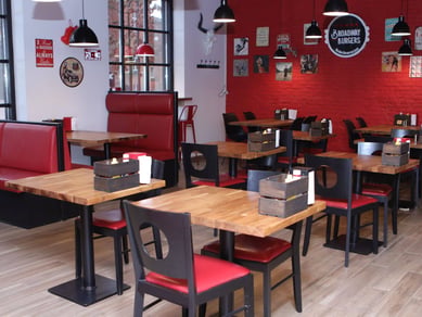 Broadwayburgers.dk ( Omsætning på 3.200.000 mio på 10,5mdr) - Flot nyrenoveret burger restaurant til salg med 185 kvm. - Overskud d.d. ca. 560.000 kr.