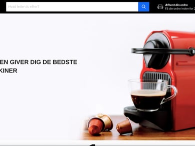 Webshop med salg af alle tiders kaffeprodukter 