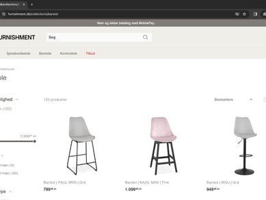 Furnishment | High end dropshipping møbelshop | 100% køreklar