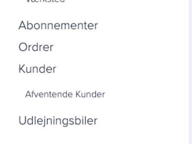 Booking system til leasing af biler til salg
