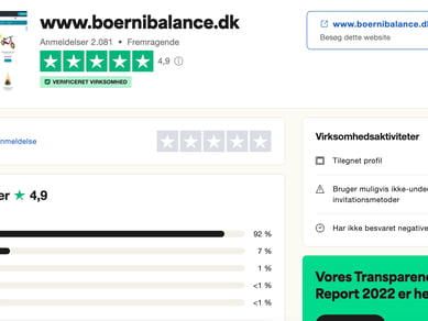 14 år gammel Webshop til salg - Børnibalance - Omsætning 3.3 millioner - Forventet 4.2 millioner i 2023