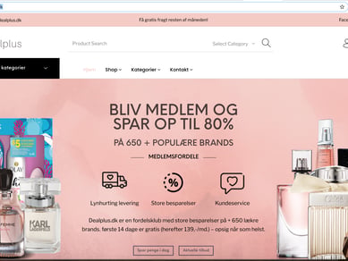 DealPlus (Webshop til både mænd og kvinder)