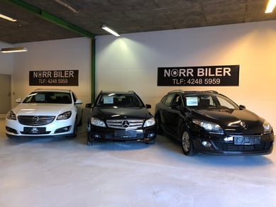 Norr Biler - Brugte biler i topklasse - Solgt 50 biler på 12 mdr - 240 kvm indendørs lokale