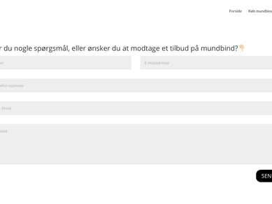 Køreklar og optimeret mundbind-webshop