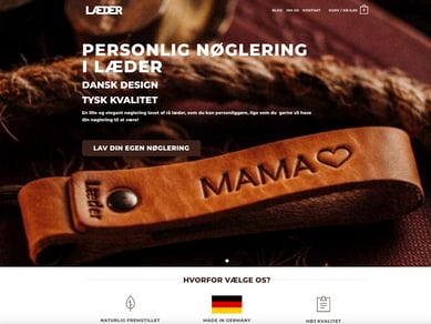 International Læder nøglering shop - Klar til start