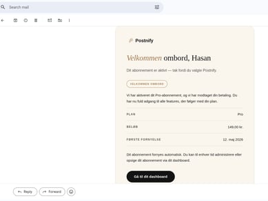 Postnify.dk – 100% automatiseret AI-platform til sociale medier – KLAR TIL OVERTAGELSE (NETOP NEDSAT!)