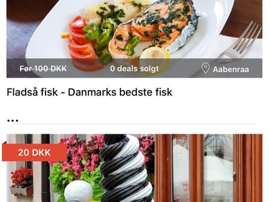 Køreklart dealsite inkl. app inden for café- og restaurationsbranchen sælges