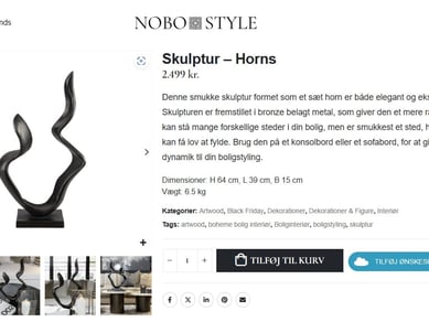 Hurtig selvkørende webshop med omsætning fra dag 1