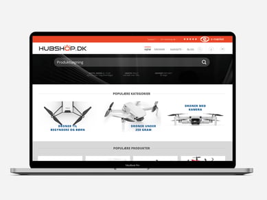 Ældre drone-webshop med stabil omsætning - omsatte i 2021 for ca. 500.000 kr.