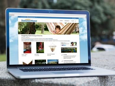 Dropshipment webshop med hyggelig indretning til haven