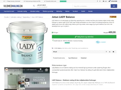 Vildmedmaling.dk - Salg af maling og tilbehør online - Omsætning 1 million kroner 