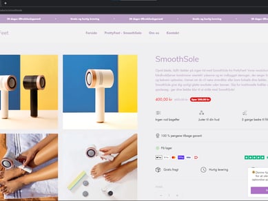 Køreklar webshop | Stort udviklingspotentiale | Indenfor kosmetik & personlig pleje