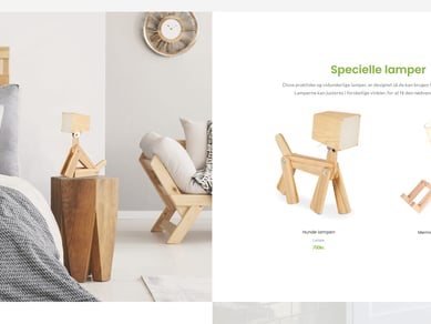 Webshop med salg af boliginteriør