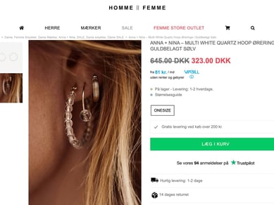 hommefemme.dk - Kendt high end herre og dame webshop - Omsætning: 1,9 mio DKK 